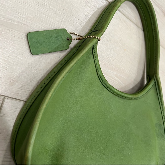 Vintage Coach Mini Ergo Satchel Handbag in Leaf Green | Style 9027 - Picture 8 of 11